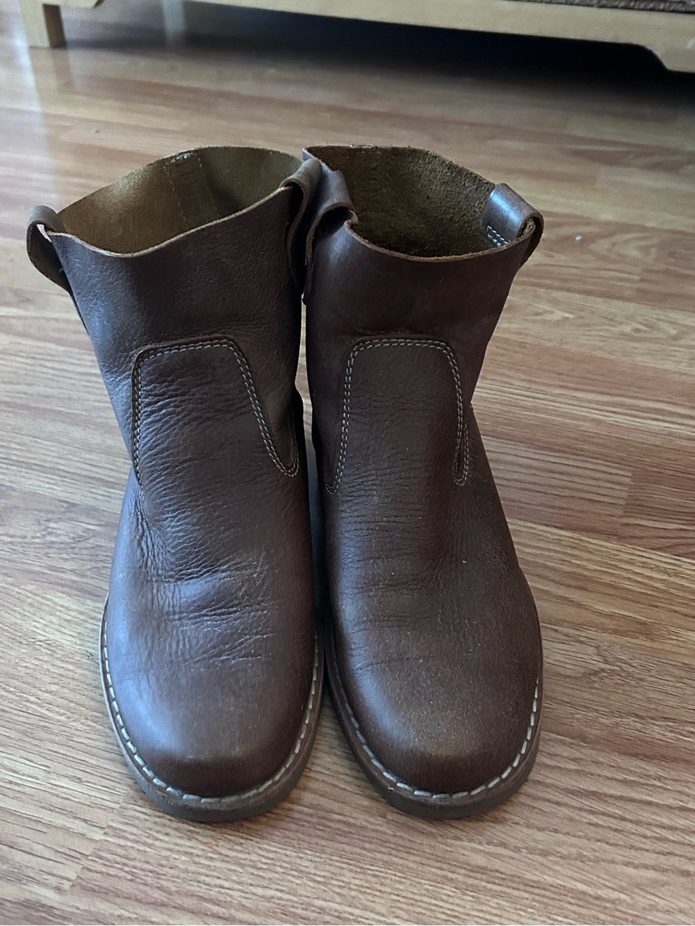 Roots Brown Leather Ankle Boots